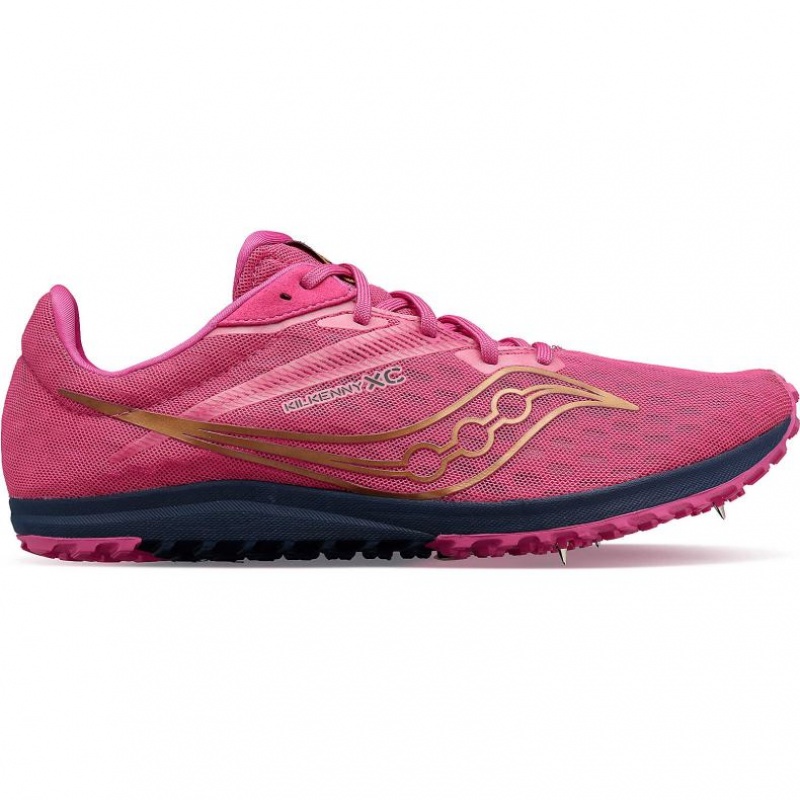 Saucony Kilkenny XC9 Men\'s Spikes Pink | IRELAND XNVK