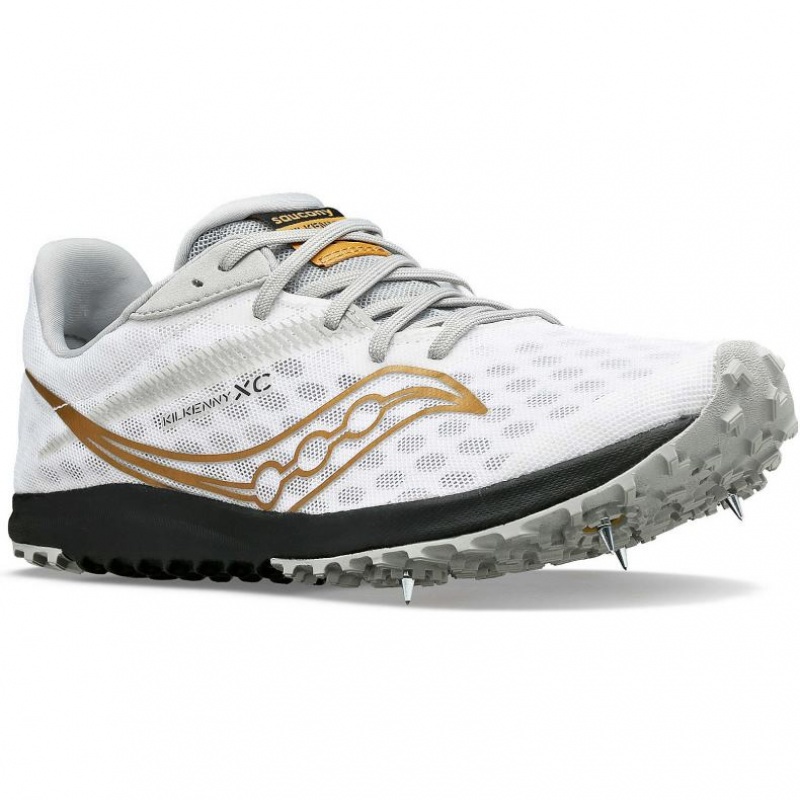 Saucony Kilkenny XC9 Men's Spikes White | IRELAND EPAN