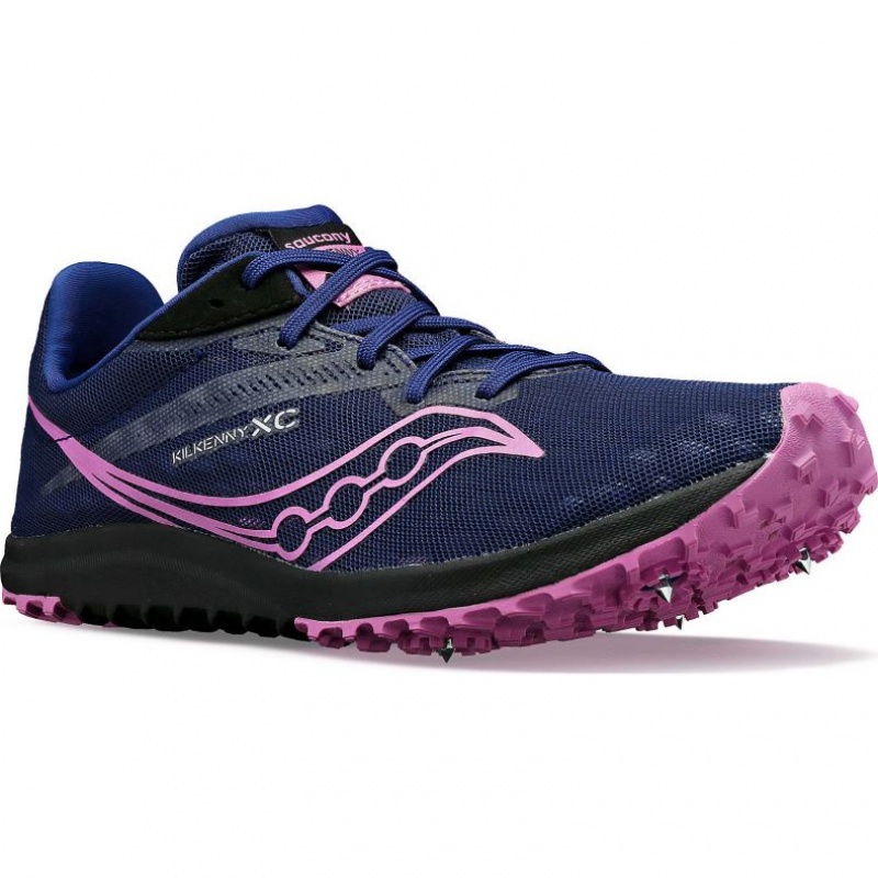 Saucony Kilkenny XC9 Women's Spikes Indigo | IRELAND DPQK