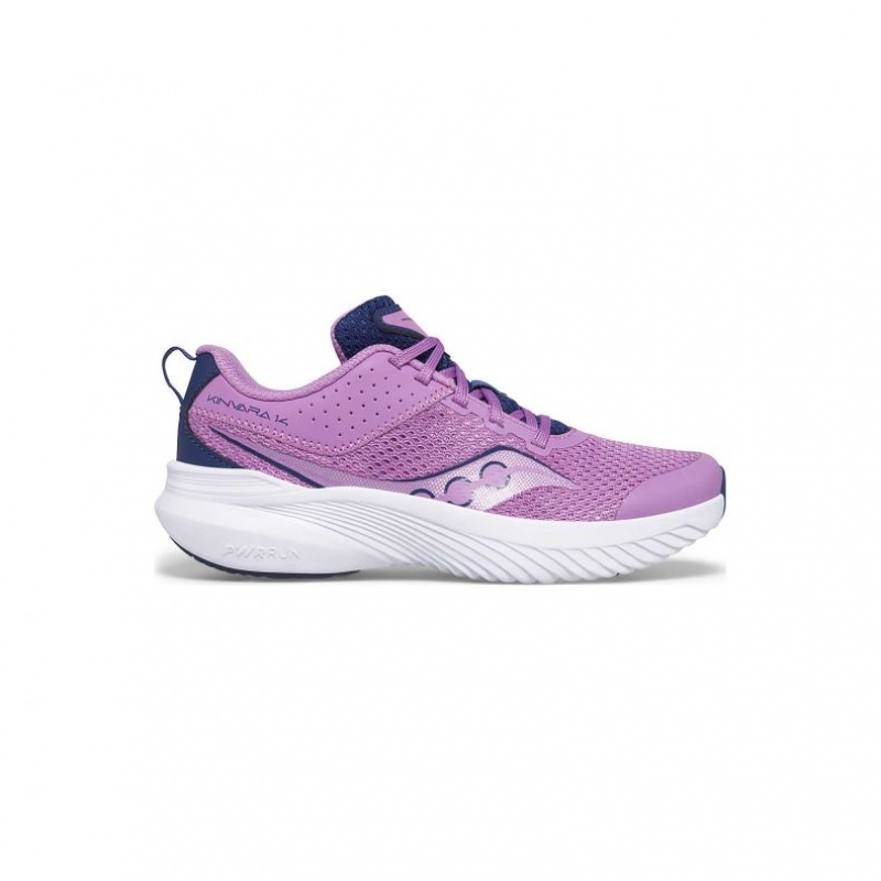 Saucony Kinvara 14 Big Kids\'\' Sneakers Purple / Indigo | IRELAND GDJP