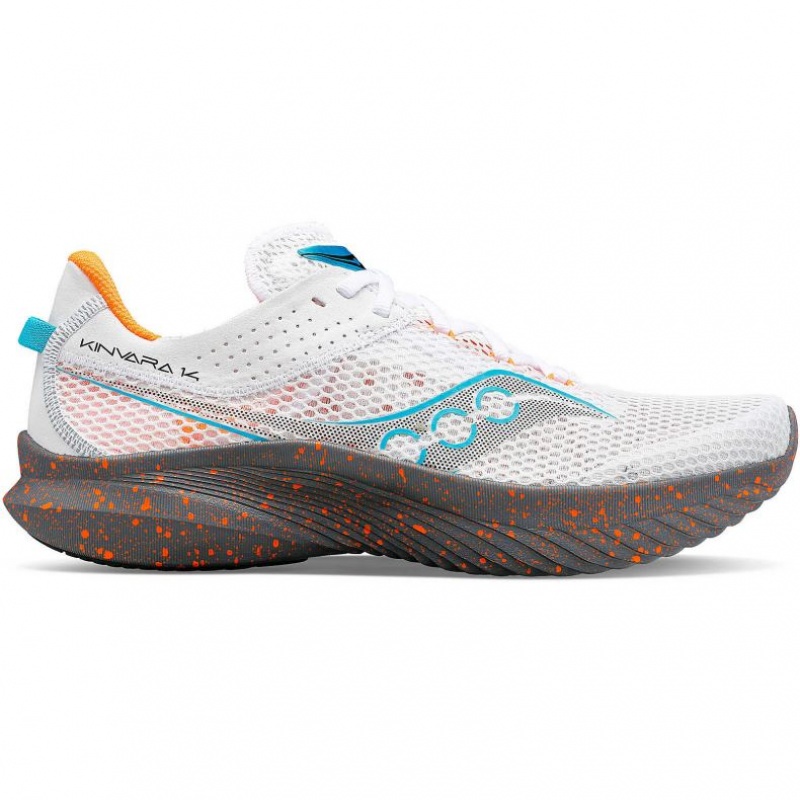 Saucony Kinvara 14 Men\'s Running Shoes White | IRELAND XCVU