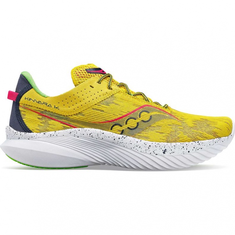 Saucony Kinvara 14 Men\'s Running Shoes Yellow | IRELAND GXOS