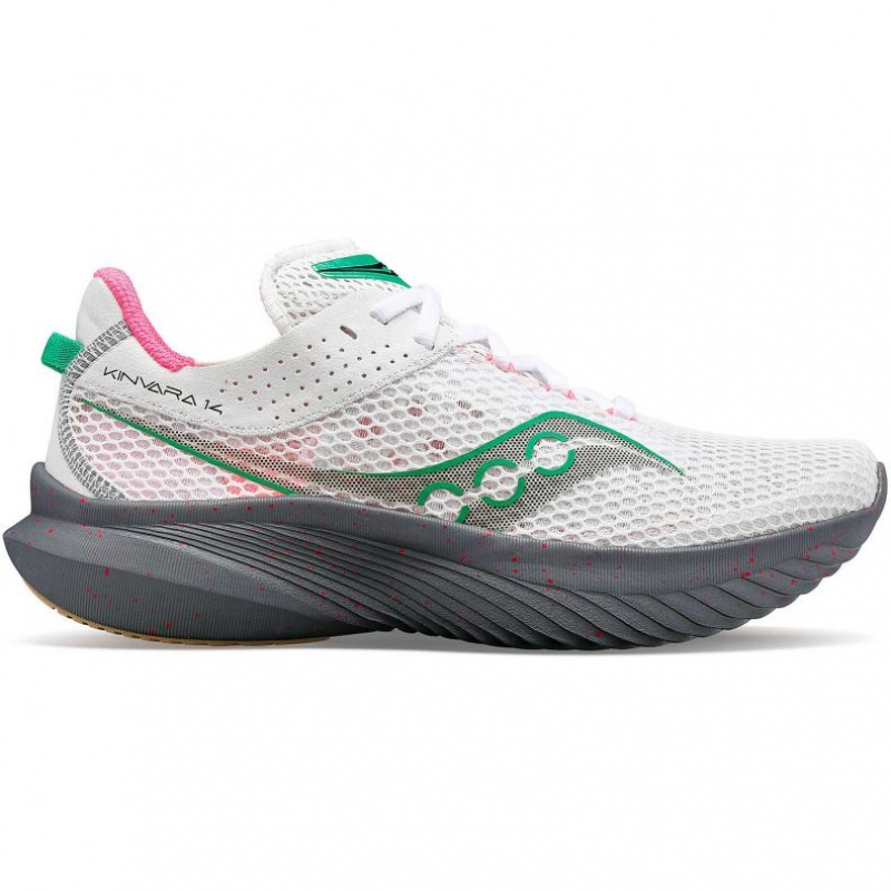 Saucony Kinvara 14 Women\'s Running Shoes White | IRELAND ZCUO