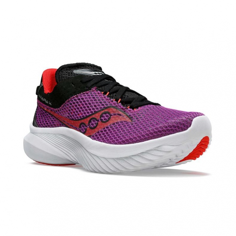 Saucony Kinvara 14 Women's Running Shoes Purple | IRELAND FINB