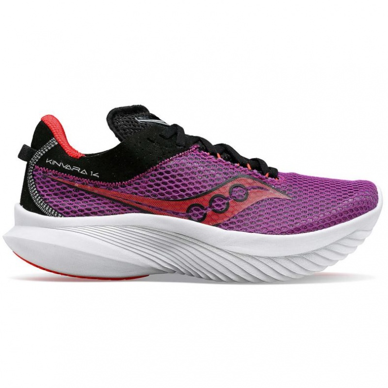 Saucony Kinvara 14 Women\'s Running Shoes Purple | IRELAND FINB