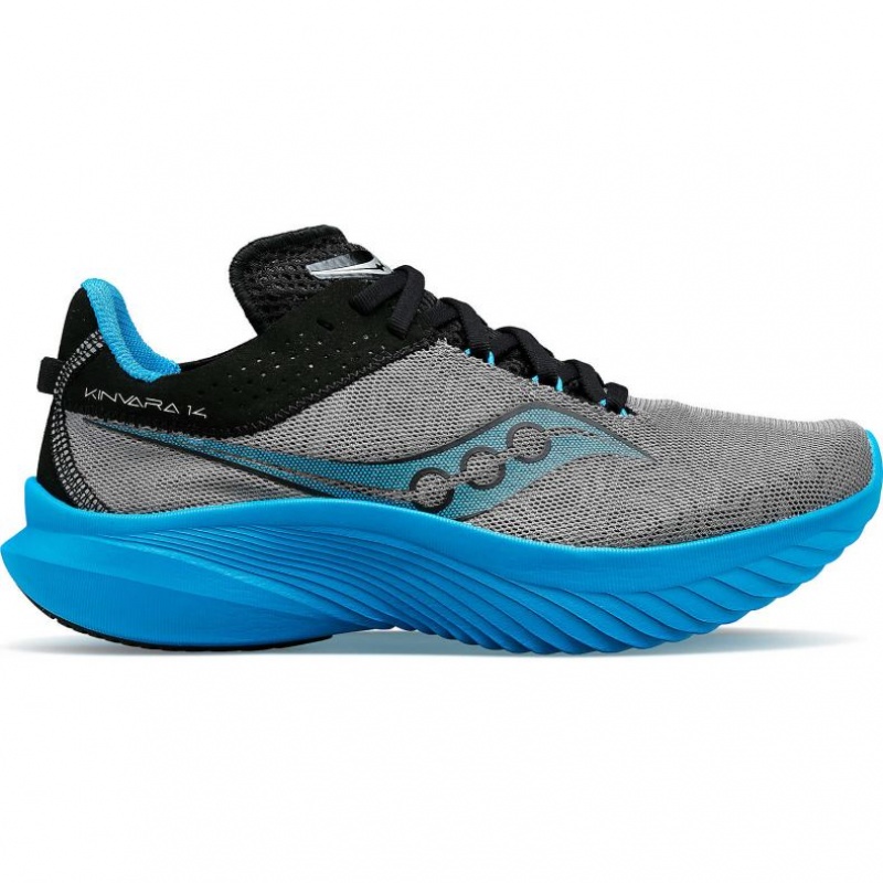 Saucony Kinvara 14 Women\'s Running Shoes Blue / Grey | IRELAND QVSJ