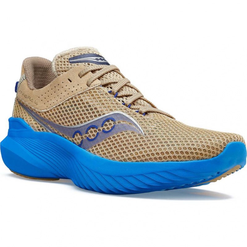 Saucony Kinvara 14 Women's Running Shoes Beige / Blue | IRELAND BIWQ