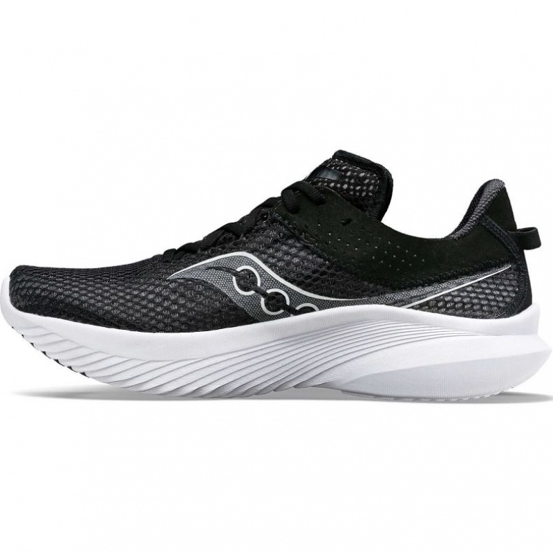 Saucony Kinvara 14 Women's Running Shoes Black / White | IRELAND WGPA