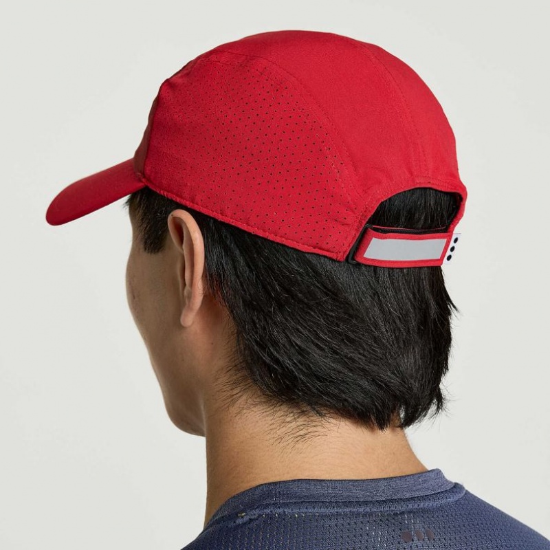 Saucony Outpace Men's Hat Red | IRELAND HCKF