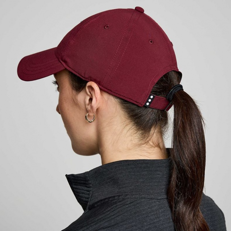 Saucony Outpace Petite Women's Hat Burgundy | IRELAND MARQ