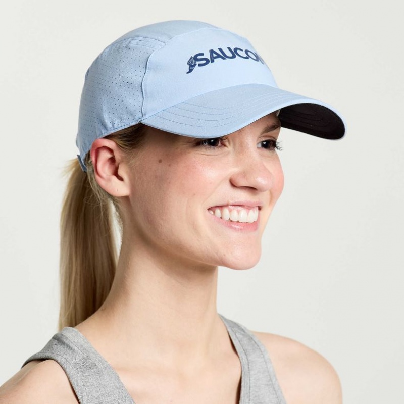 Saucony Outpace Women\'s Hat Blue | IRELAND TKCP