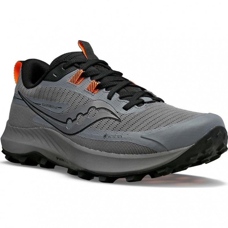 Saucony Peregrine 13 GTX Men's Trail Running Shoes Grey | IRELAND QFWX