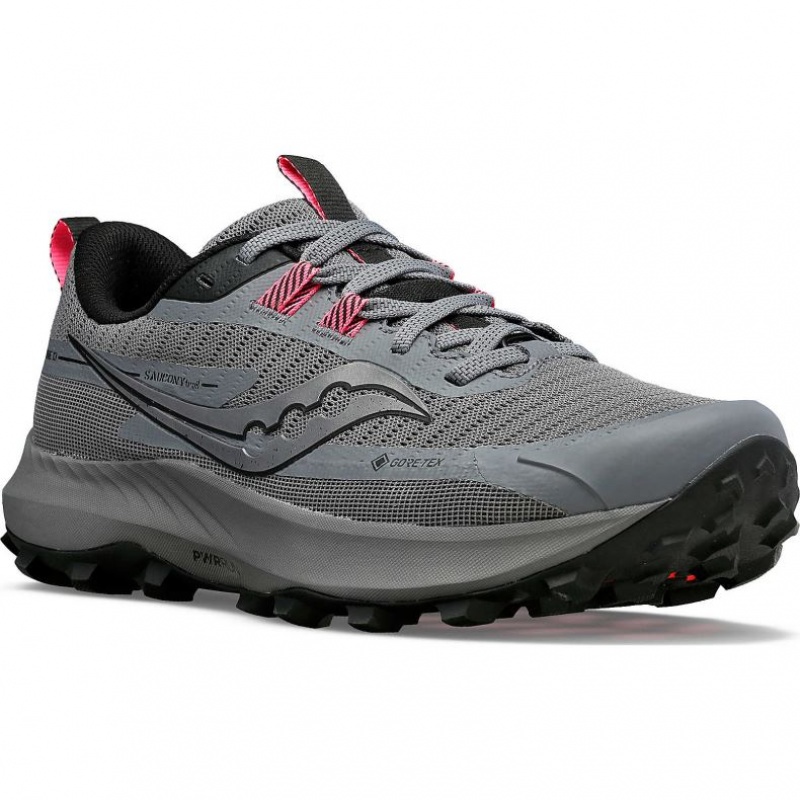 Saucony Peregrine 13 GTX Women's Trail Running Shoes Grey | IRELAND KPAW