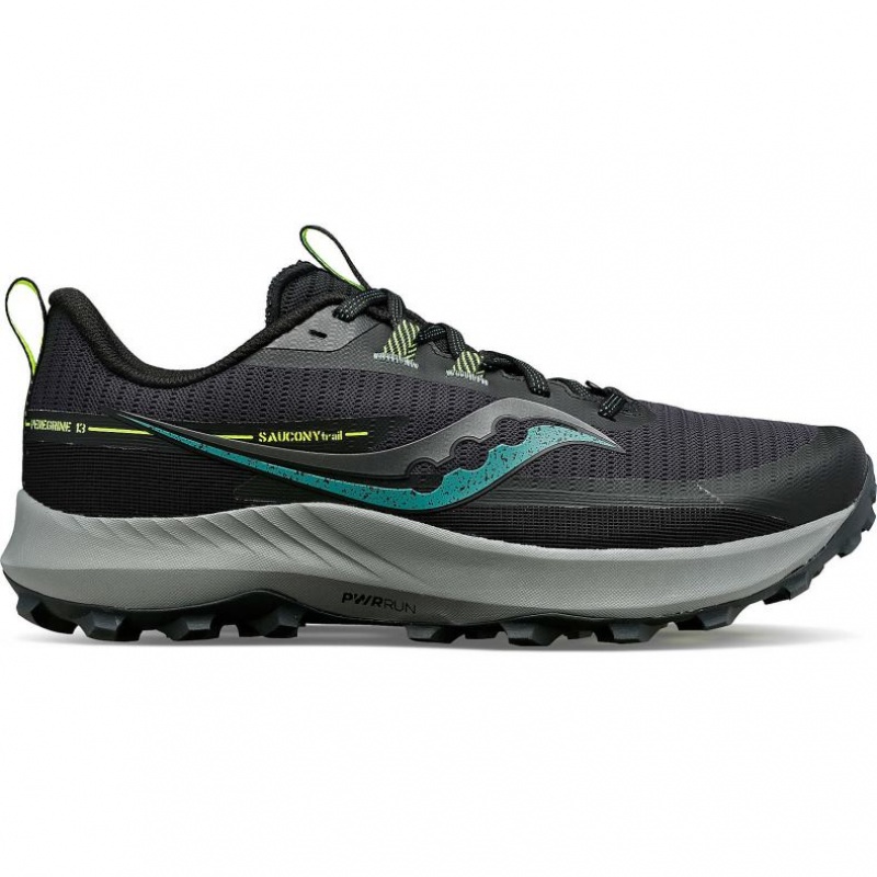 Saucony Peregrine 13 Men\'s Trail Running Shoes Black | IRELAND FRHK