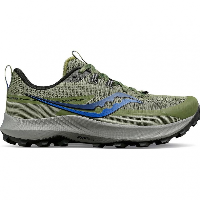 Saucony Peregrine 13 Men\'s Trail Running Shoes Olive | IRELAND KYCU