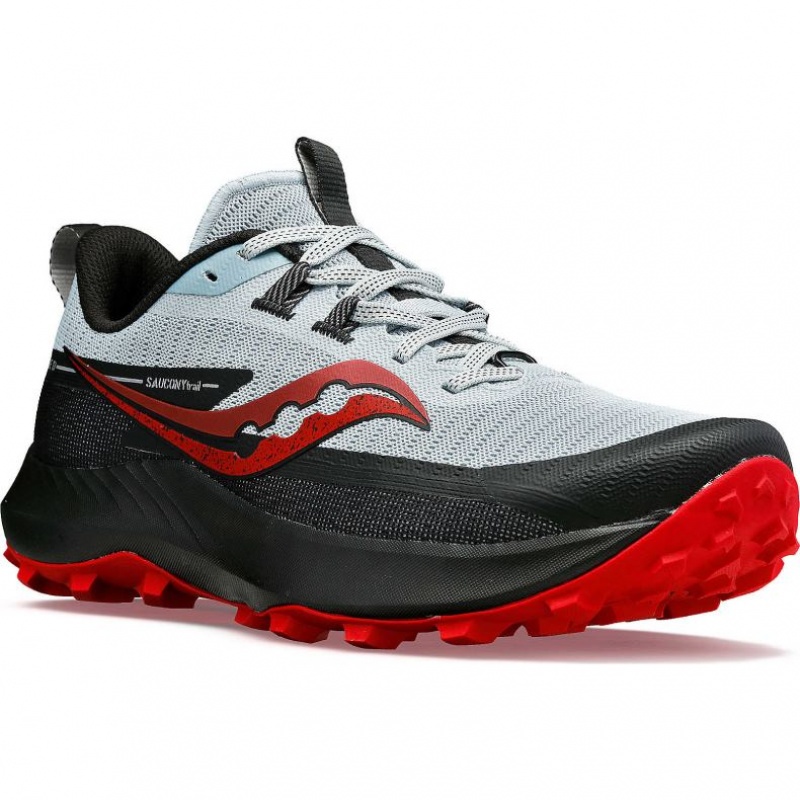 Saucony Peregrine 13 Men's Trail Running Shoes White / Black | IRELAND YAVS