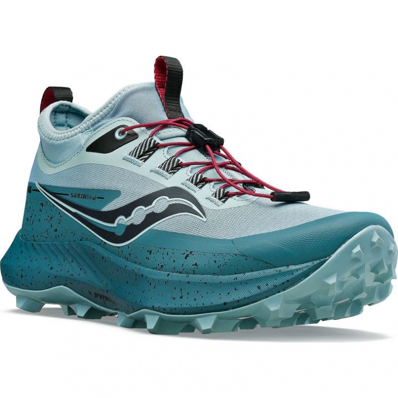 Saucony Peregrine 13 ST Women's Trail Running Shoes Turquoise | IRELAND MXKT