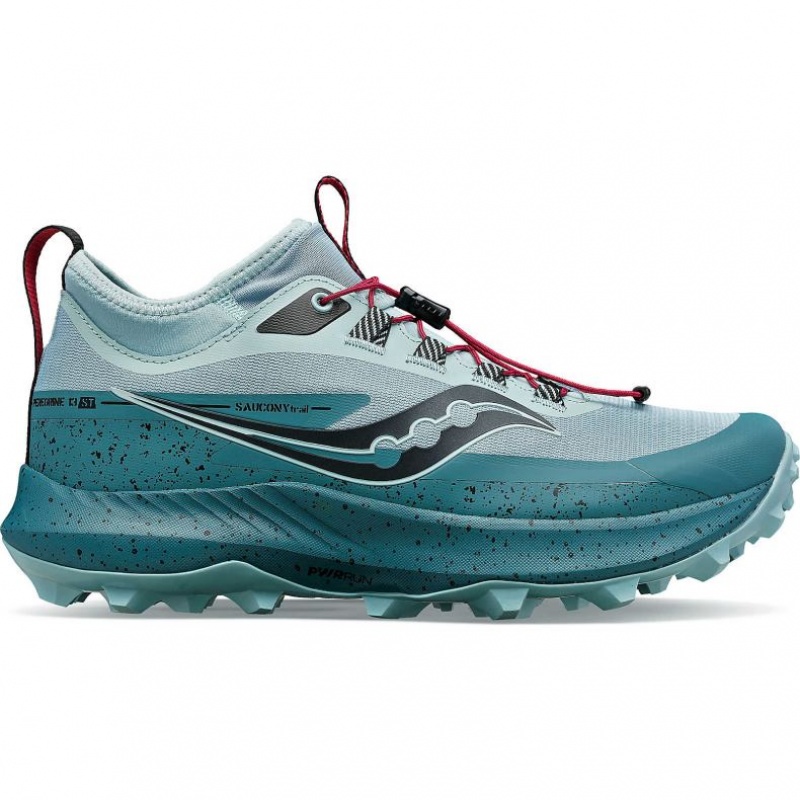 Saucony Peregrine 13 ST Women\'s Trail Running Shoes Turquoise | IRELAND MXKT