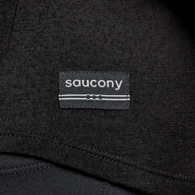 Saucony Peregrine Merino Long Sleeve Women's T-Shirt Black | IRELAND BVHK