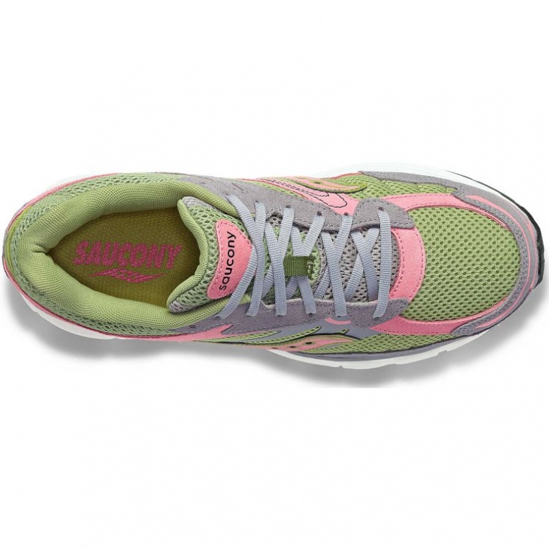 Saucony ProGrid Omni 9 Premium Men's Sneakers Grey / Green / Pink | IRELAND FSTV