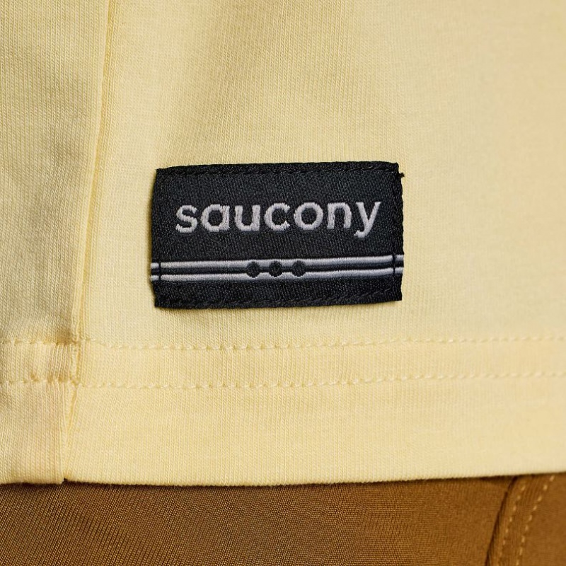 Saucony Recovery Boxy Women's T-Shirt Yellow | IRELAND IOWX