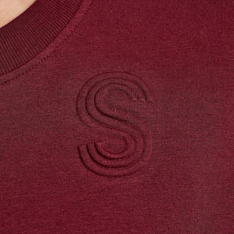 Saucony Recovery Crew Women's Sweatshirt Burgundy | IRELAND NWGX