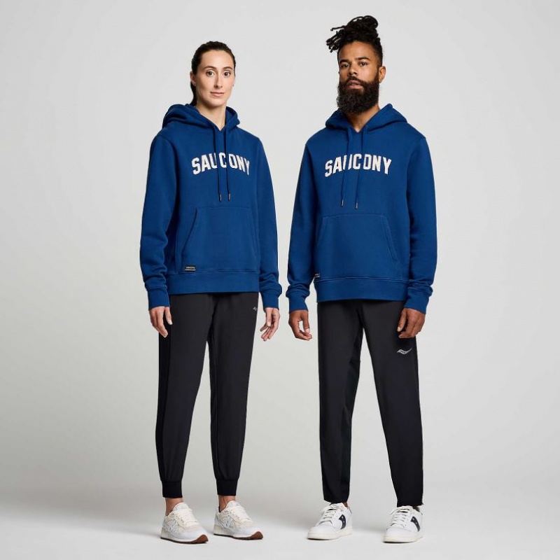 Saucony Recovery Men's Hoodie Indigo | IRELAND QBTI