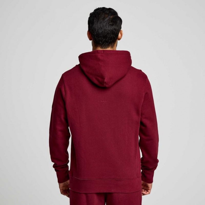 Saucony Recovery Men's Hoodie Red | IRELAND SWFG