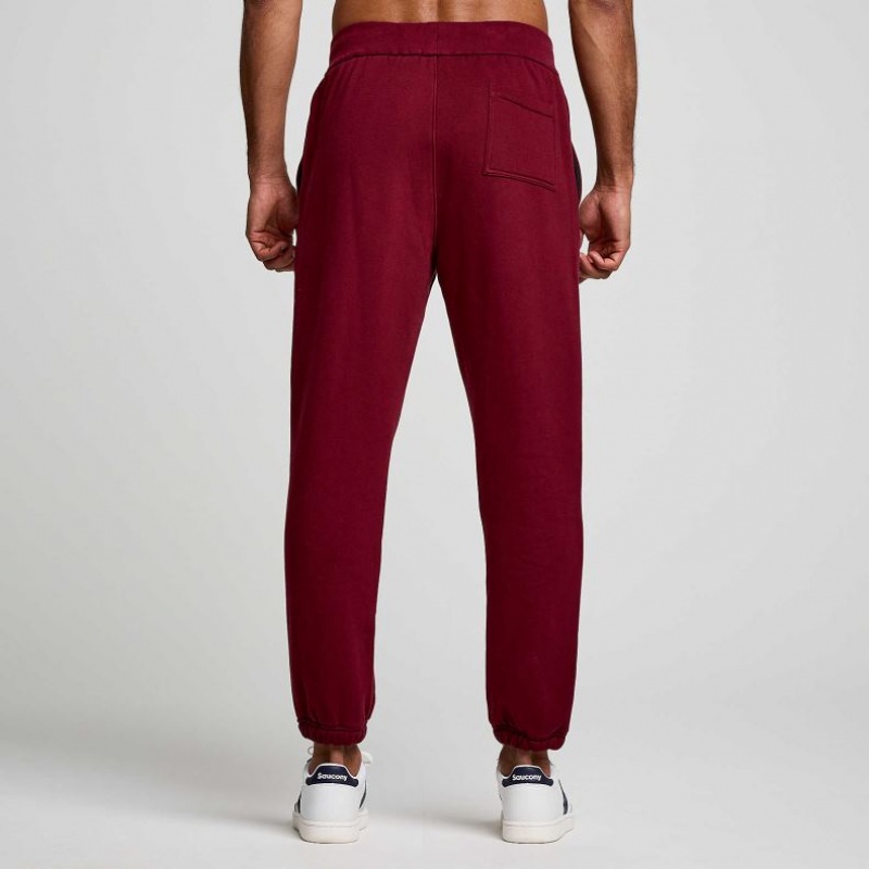 Saucony Recovery Men's Jogger Burgundy | IRELAND LQYB