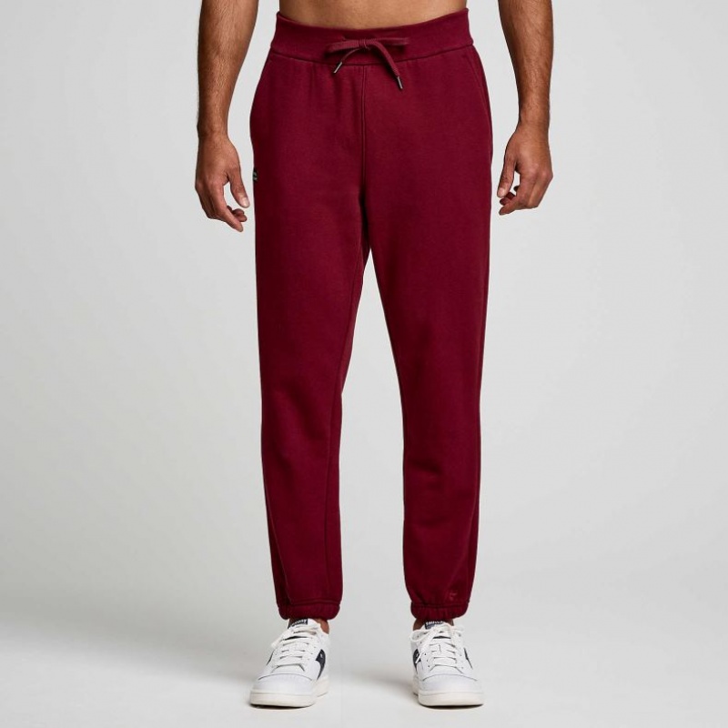 Saucony Recovery Men\'s Jogger Burgundy | IRELAND LQYB