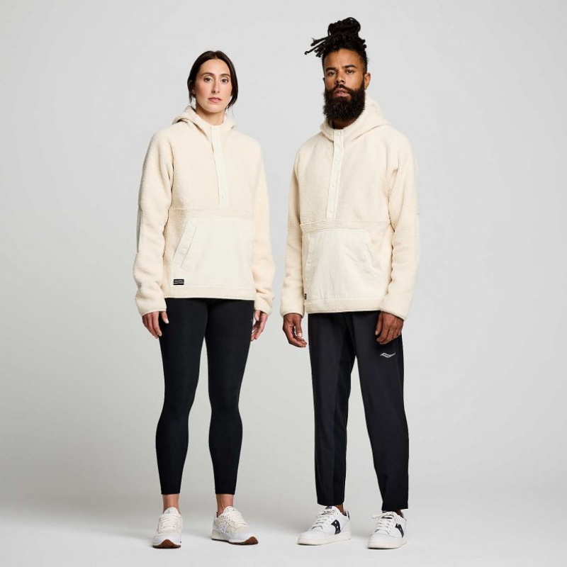 Saucony Recovery Sherpa Pullover Women's Hoodie Beige | IRELAND TZDM