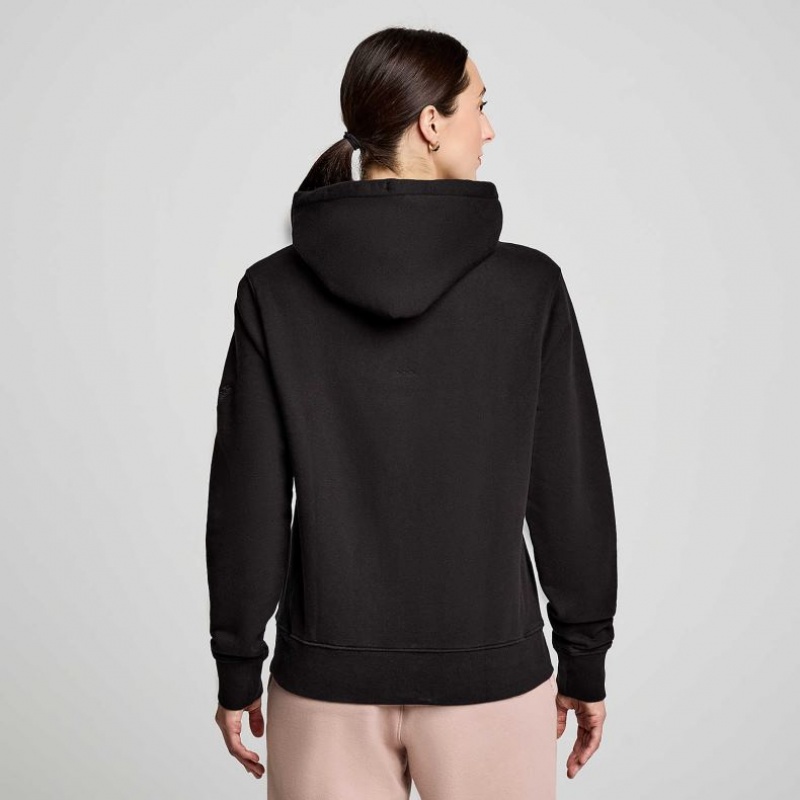 Saucony Recovery Women's Hoodie Black | IRELAND LGYF