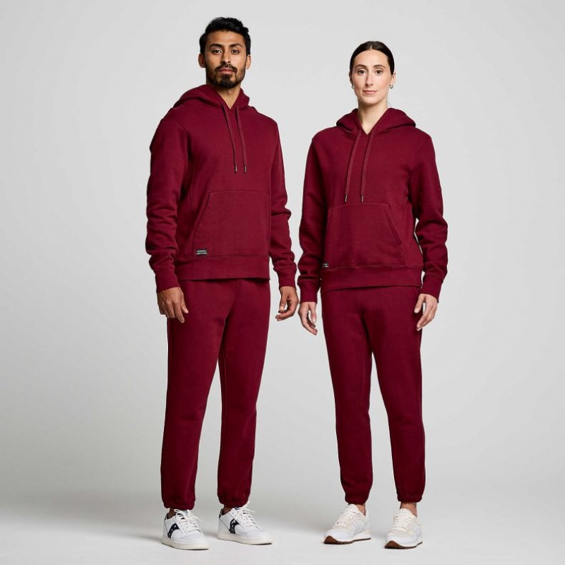 Saucony Recovery Women's Hoodie Burgundy | IRELAND XGML