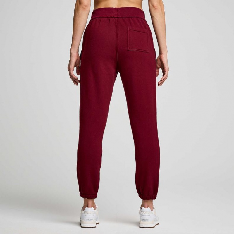 Saucony Recovery Women's Jogger Burgundy | IRELAND LTUF