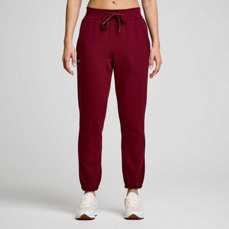 Saucony Recovery Women\'s Jogger Burgundy | IRELAND LTUF