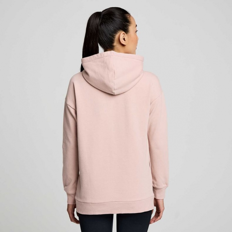 Saucony Recovery Zip Tunic Women's Hoodie Pink | IRELAND ILPU