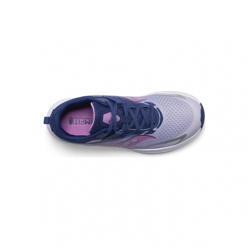 Saucony Ride 15 Big Kids'' Sneakers Purple / Indigo | IRELAND DBTE