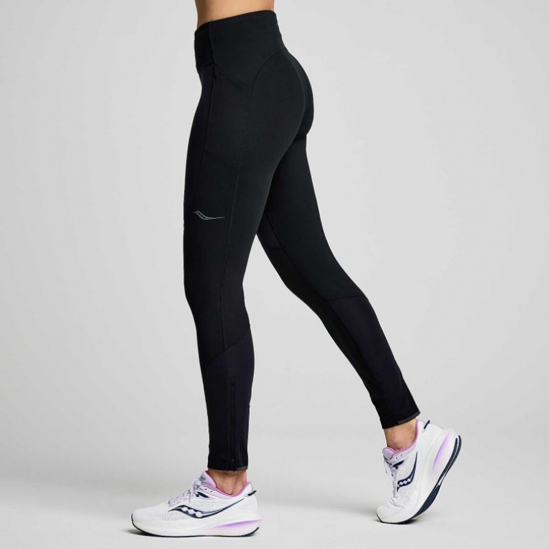 Saucony Runshield Women's Tight Black | IRELAND UHTX