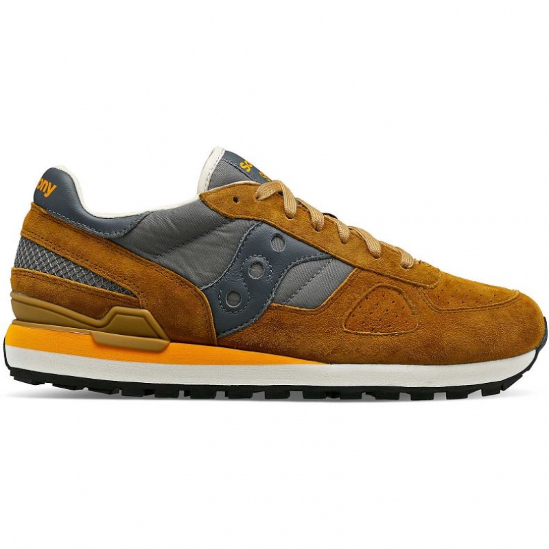 Saucony Shadow Original Premium Men\'s Sneakers Brown / Grey | IRELAND RZUY