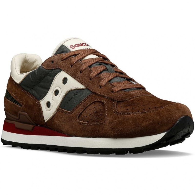 Saucony Shadow Original Premium Men's Sneakers Brown | IRELAND UADL