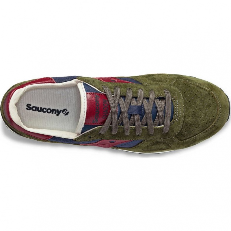 Saucony Shadow Original Premium Women's Sneakers Olive / Navy | IRELAND IPFO