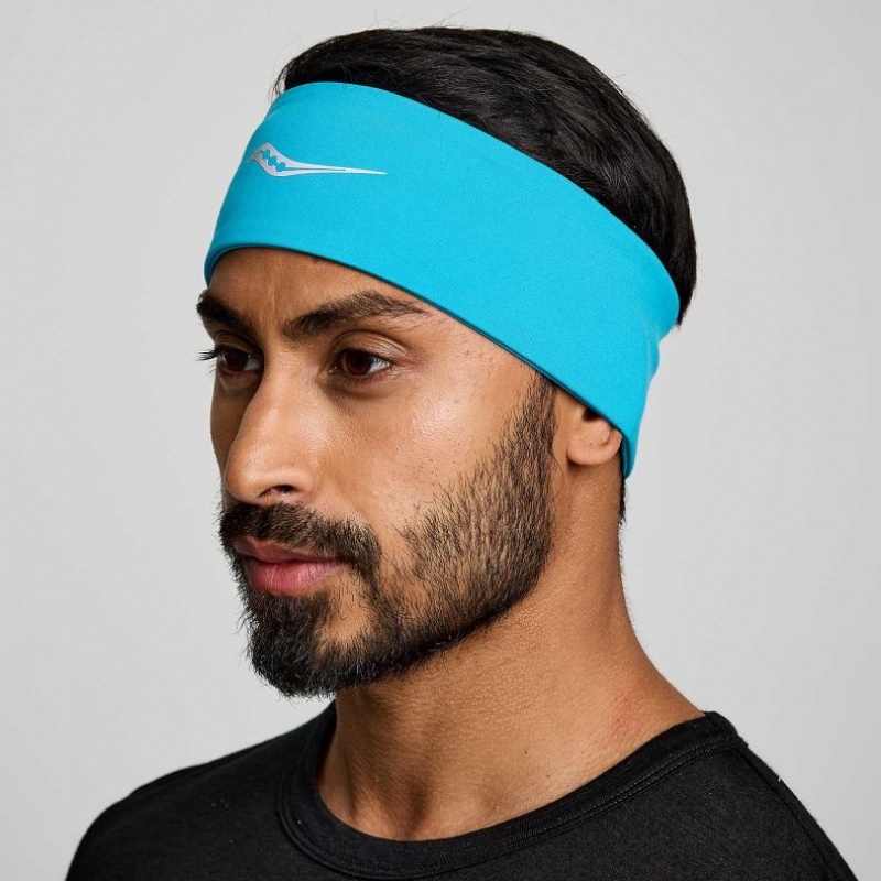 Saucony Solstice Men\'s Headband Turquoise | IRELAND YUSE