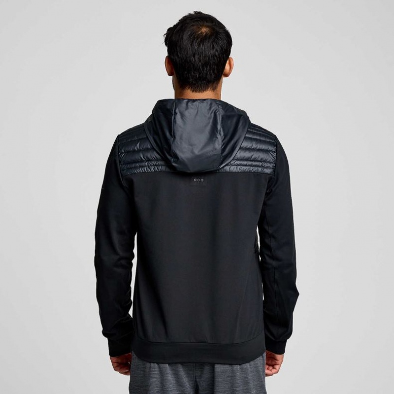 Saucony Solstice Oysterpuff Men's Hoodie Black | IRELAND RPGQ