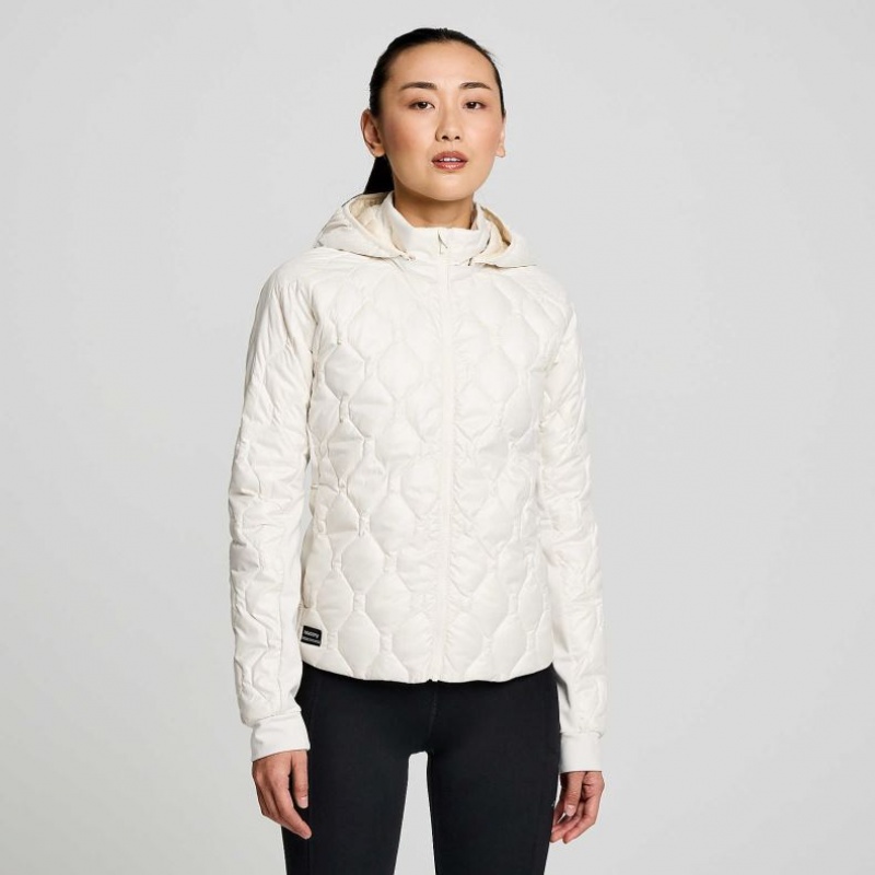 Saucony Solstice Oysterpuff Women\'s Jacket White | IRELAND DOCL