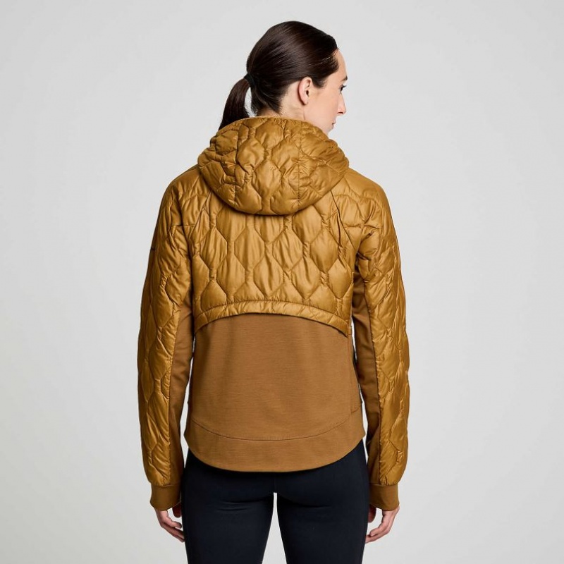 Saucony Solstice Oysterpuff Women's Jacket Brown | IRELAND JYMK