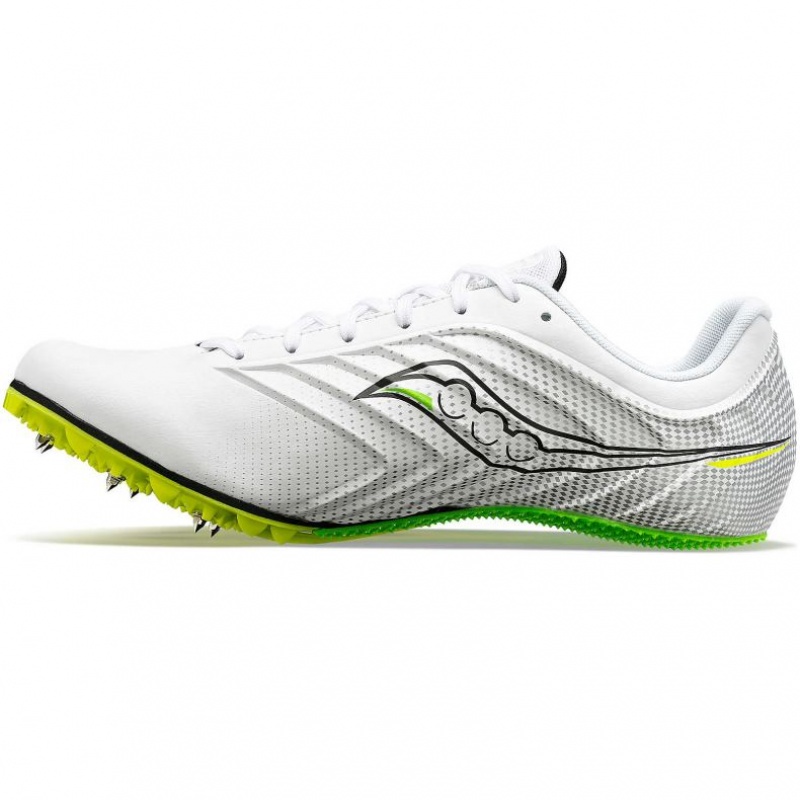 Saucony Spitfire 5 Men's Spikes White | IRELAND UPNC