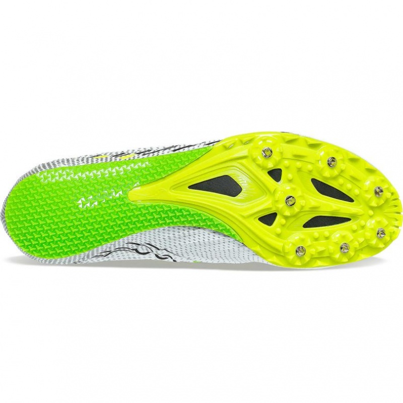 Saucony Spitfire 5 Men's Spikes White | IRELAND UPNC