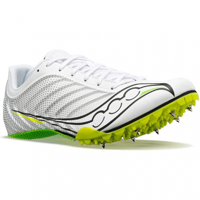 Saucony Spitfire 5 Men's Spikes White | IRELAND UPNC