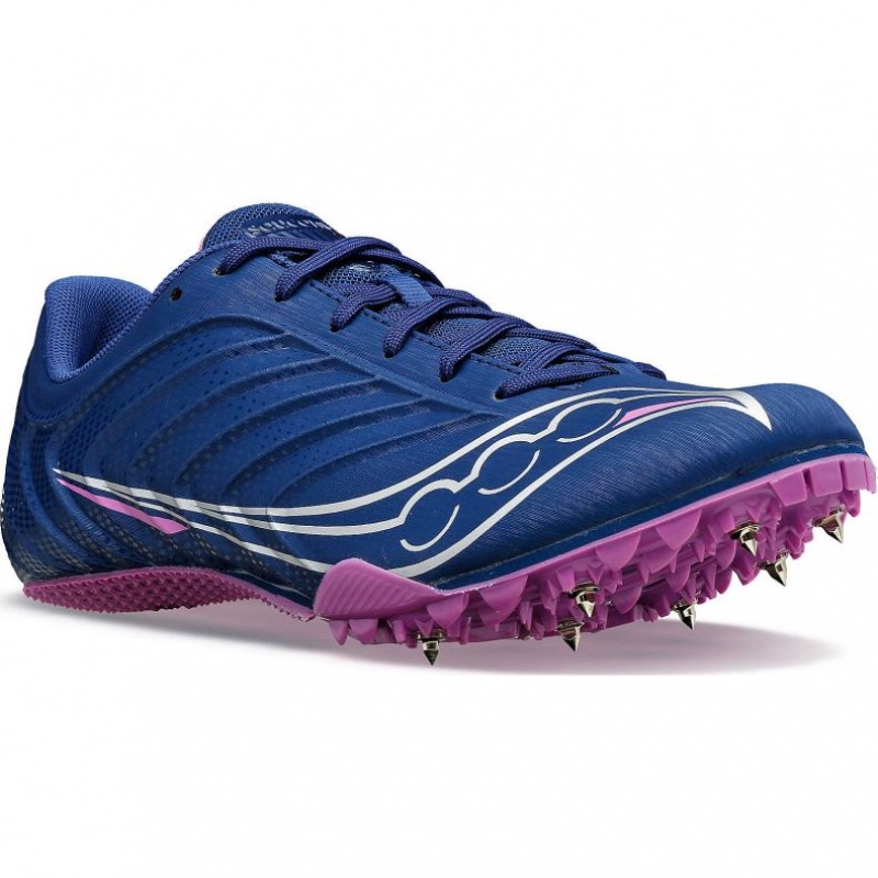 Saucony Spitfire 5 Women's Spikes Indigo | IRELAND LGAY