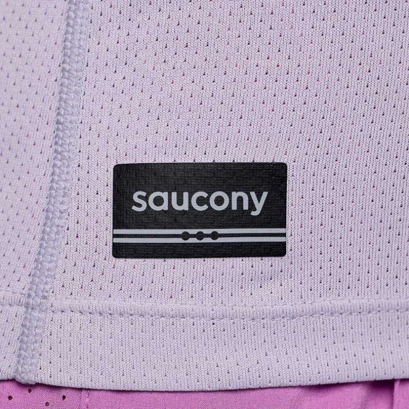 Saucony Stopwatch Women's Singlet Purple | IRELAND NXDF